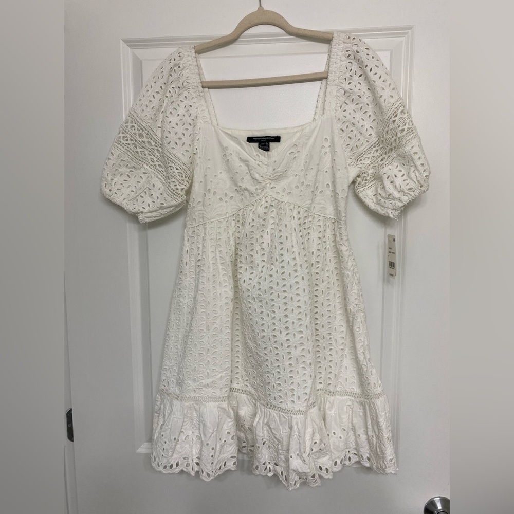 100% COTTON French Connection Alissa Cotton Babydoll Dress – NWT!